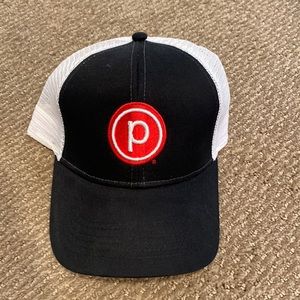 EUC pure barre trucker style baseball hat